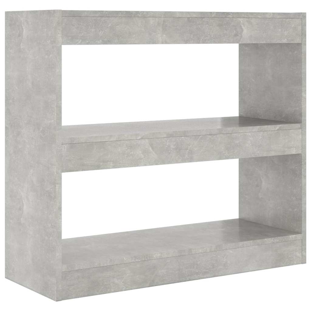 Vidaxl boekenkast kamerscherm 80x30x72 cm betongrijs