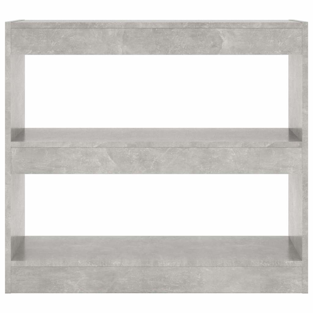 Vidaxl boekenkast kamerscherm 80x30x72 cm betongrijs