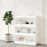 Vidaxl boekenkast kamerscherm 80x30x103 cm spaanplaat wit