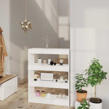 Vidaxl boekenkast kamerscherm 80x30x103 cm spaanplaat wit