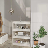 Vidaxl boekenkast kamerscherm 80x30x103 cm bewerkt hout betongrijs