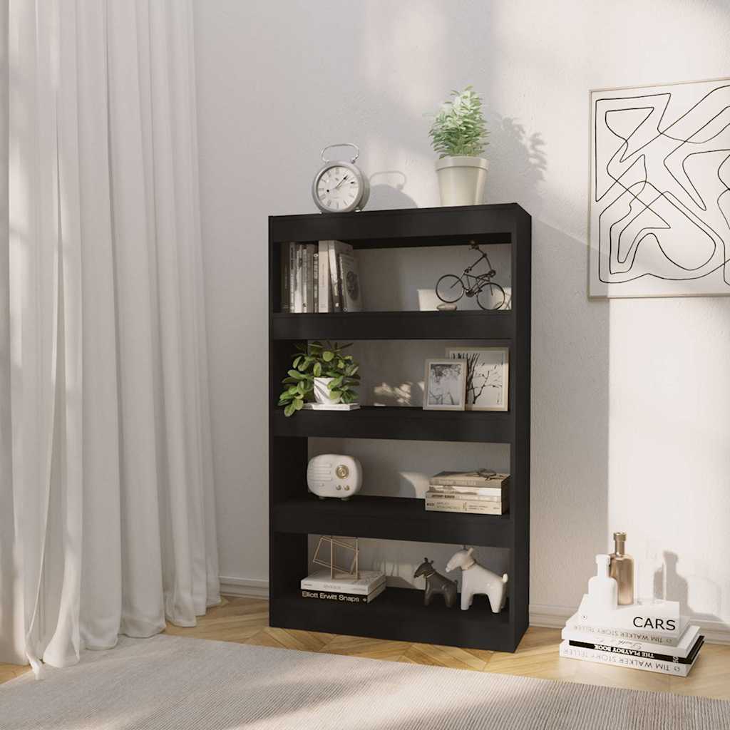 Vidaxl boekenkast kamerscherm 80x30x135 cm bewerkt hout zwart