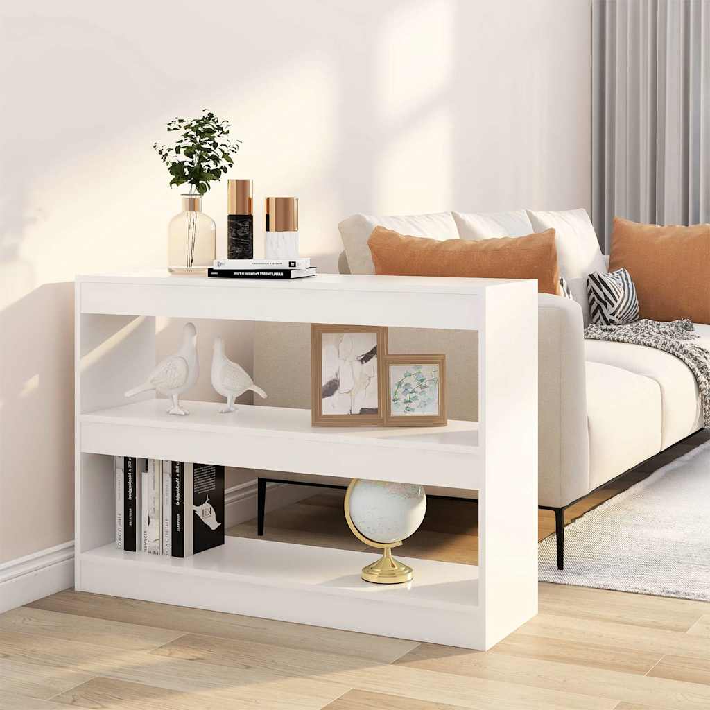 Vidaxl boekenkast kamerscherm 100x30x72 cm wit