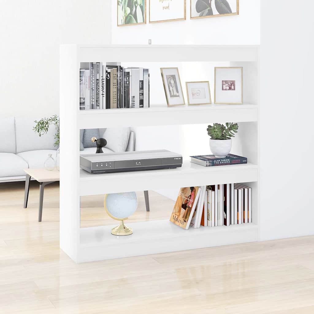 Vidaxl boekenkast kamerscherm 100x30x103 cm wit