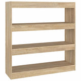Vidaxl boekenkast kamerscherm 100x30x103 cm sonoma eikenkleurig