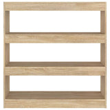 Vidaxl boekenkast kamerscherm 100x30x103 cm sonoma eikenkleurig