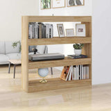 Vidaxl boekenkast kamerscherm 100x30x103 cm sonoma eikenkleurig