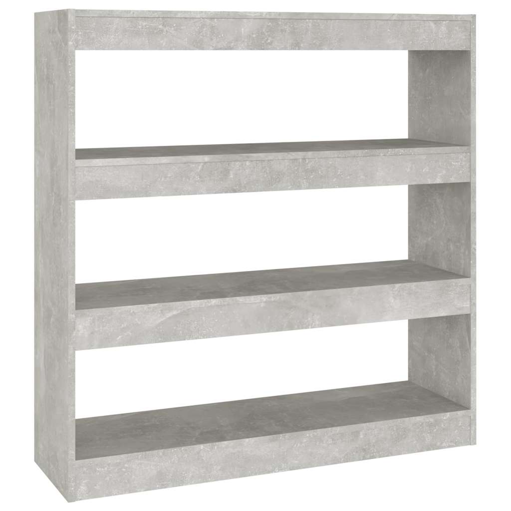 Vidaxl boekenkast kamerscherm 100x30x103 cm betongrijs