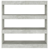 Vidaxl boekenkast kamerscherm 100x30x103 cm betongrijs