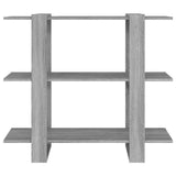 Vidaxl boekenkast kamerscherm 100x30x87 cm grijs sonoma eikenkleurig