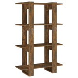 Vidaxl boekenkast kamerscherm 80x30x123,5 cm gerookt eikenkleurig