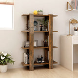 Vidaxl boekenkast kamerscherm 80x30x123,5 cm gerookt eikenkleurig