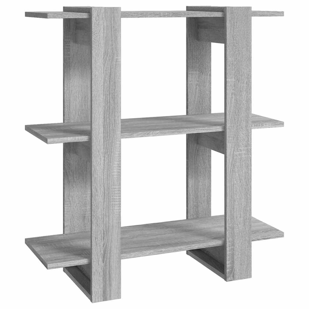 Vidaxl boekenkast kamerscherm 80x30x87 cm grijs sonoma eikenkleurig