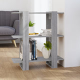 Vidaxl boekenkast kamerscherm 80x30x87 cm grijs sonoma eikenkleurig