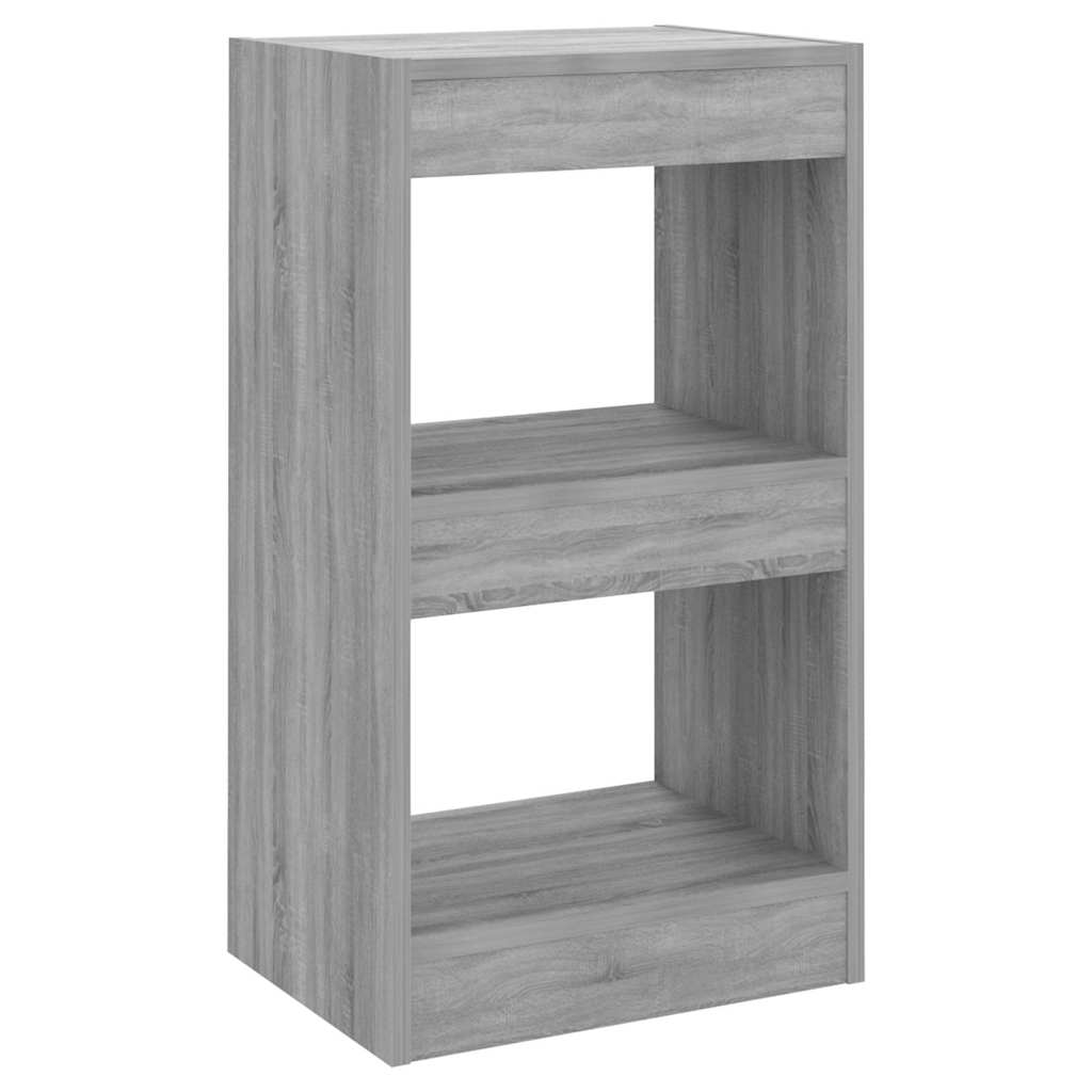 Vidaxl boekenkast kamerscherm 40x30x72 cm grijs sonoma eikenkleurig