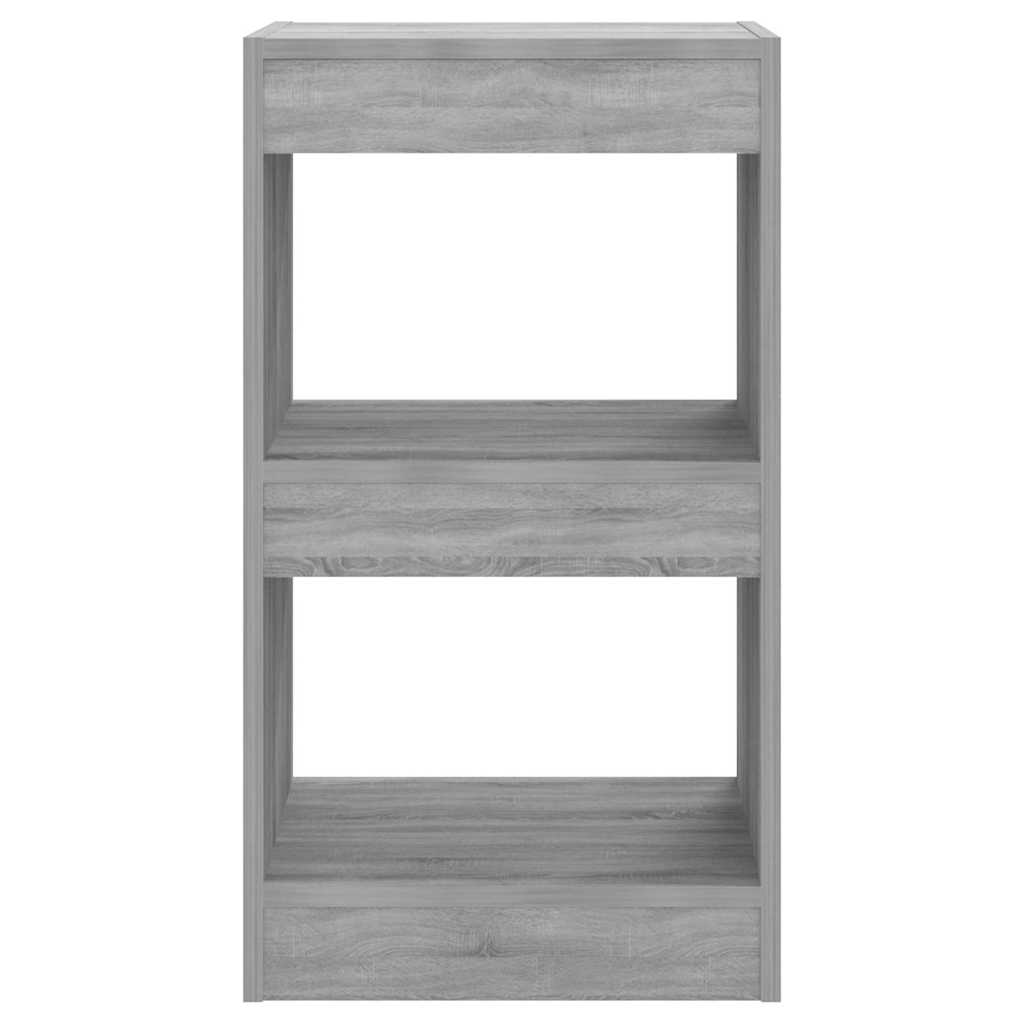 Vidaxl boekenkast kamerscherm 40x30x72 cm grijs sonoma eikenkleurig