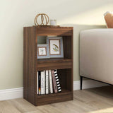 Vidaxl boekenkast kamerscherm 40x30x72 cm bruin eikenkleur