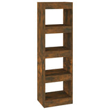 Vidaxl boekenkast kamerscherm 40x30x135 cm gerookt eikenkleurig