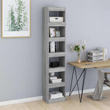 Vidaxl boekenkast kamerscherm 40x30x198 cm grijs sonoma eikenkleurig