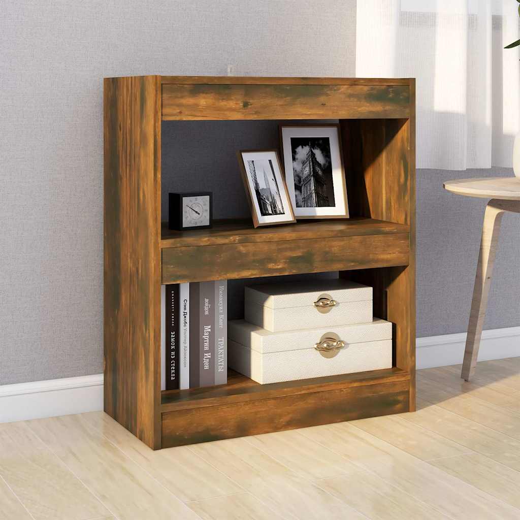 Vidaxl boekenkast kamerscherm 60x30x72 cm gerookt eikenkleurig