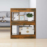 Vidaxl boekenkast kamerscherm 60x30x72 cm gerookt eikenkleurig
