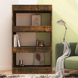 Vidaxl boekenkast kamerscherm 60x30x103 cm bewerkt hout gerookt eiken