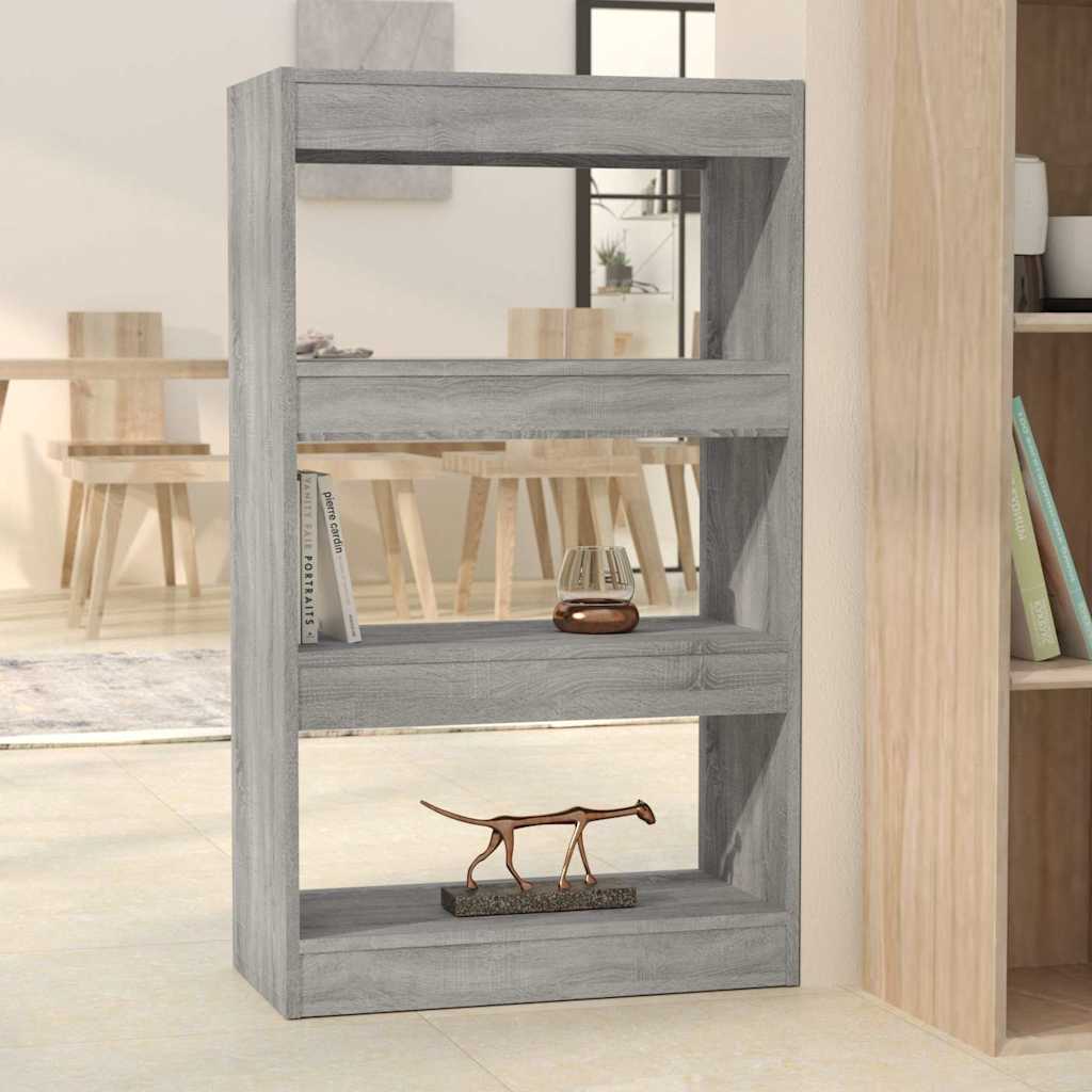 Vidaxl boekenkast kamerscherm 60x30x103 cm spaanplaat grijs sonoma
