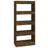 Vidaxl boekenkast kamerscherm 60x30x135 cm bewerkt hout gerookt eiken