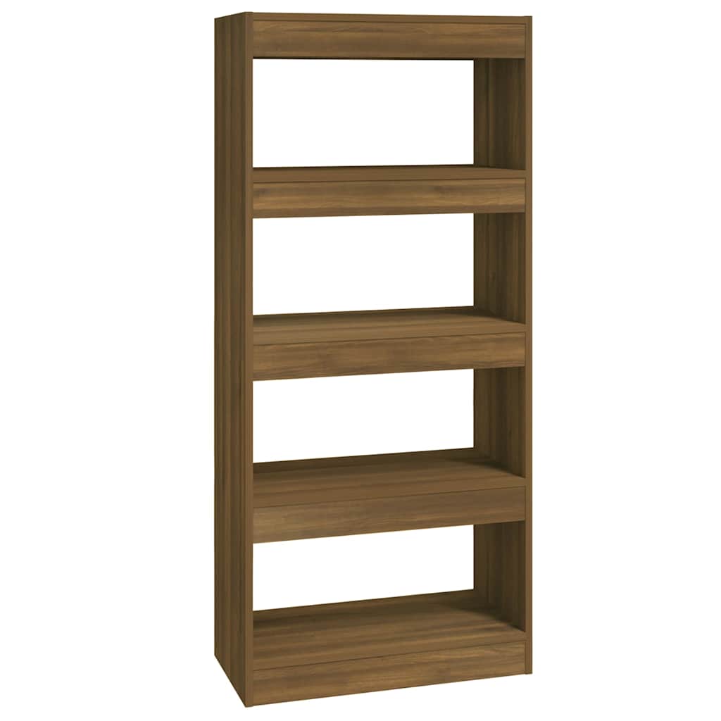 Vidaxl boekenkast kamerscherm 60x30x135 cm bewerkt hout bruineiken
