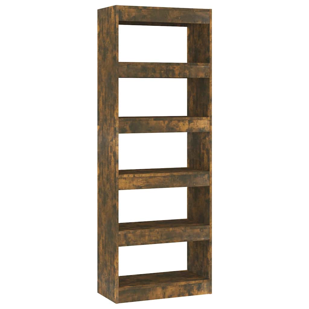 Vidaxl boekenkast kamerscherm 60x30x166 cm spaanplaat gerookt eiken