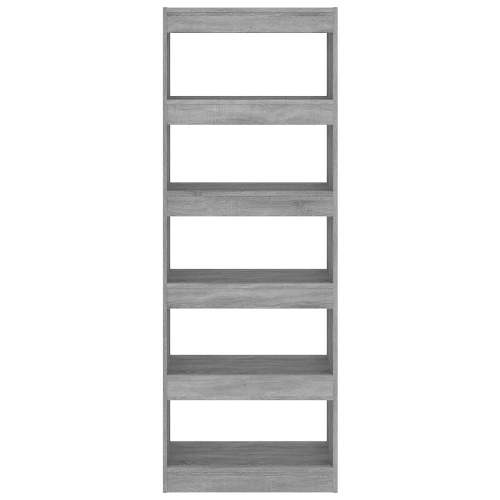 Vidaxl boekenkast kamerscherm 60x30x166 cm bewerkt hout grijs sonoma