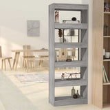 Vidaxl boekenkast kamerscherm 60x30x166 cm bewerkt hout grijs sonoma