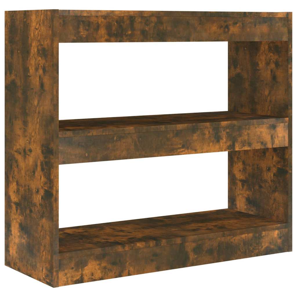 Vidaxl boekenkast kamerscherm 80x30x72 cm gerookt eikenkleurig