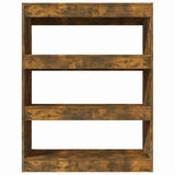 Vidaxl boekenkast kamerscherm 80x30x103 cm bewerkt hout gerookt eiken