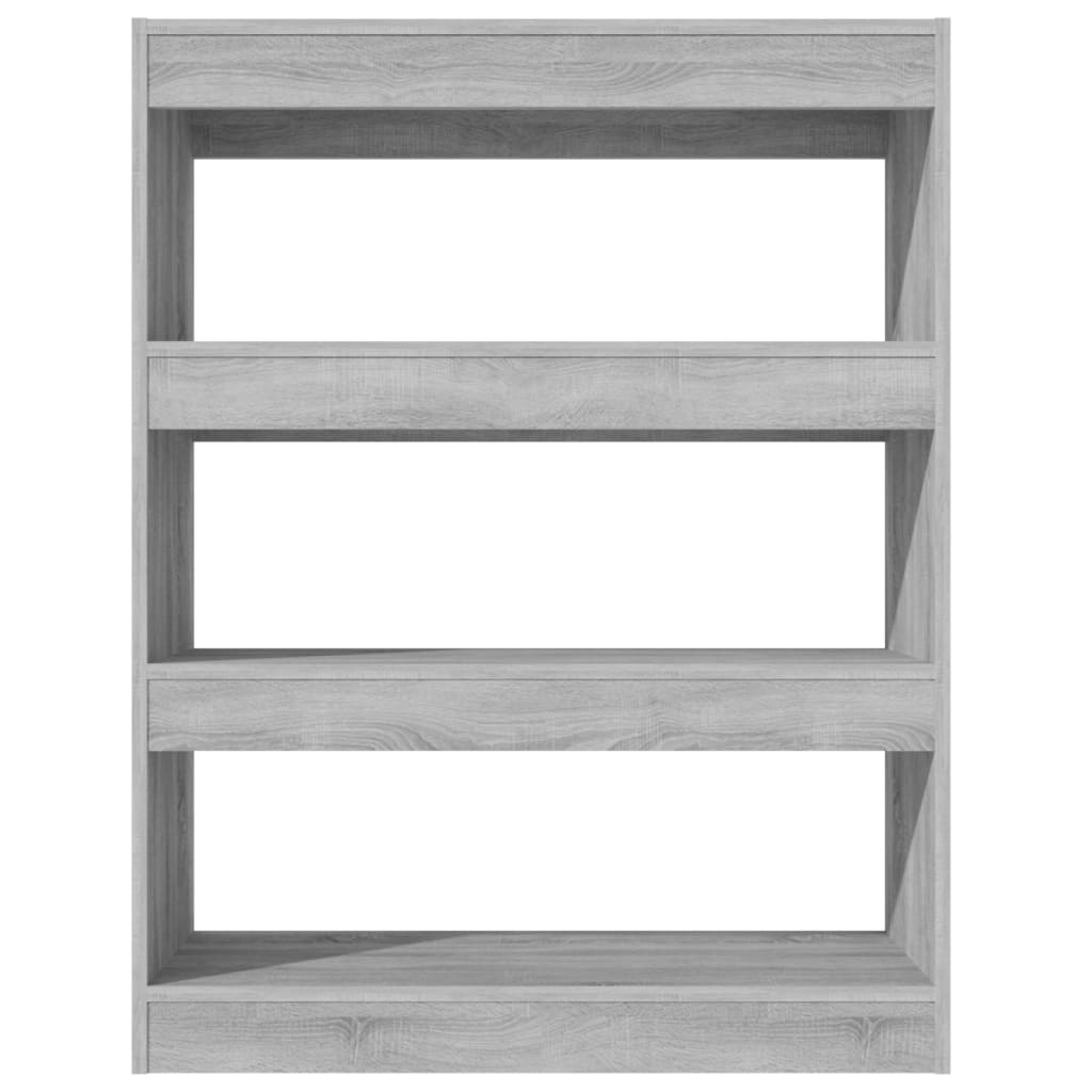 Vidaxl boekenkast kamerscherm 80x30x103 cm bewerkt hout grijs sonoma