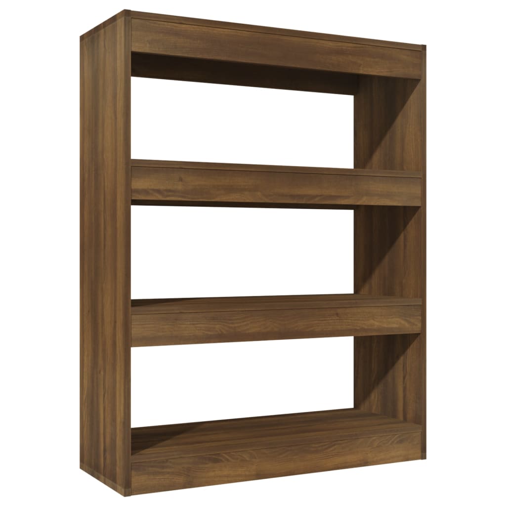Vidaxl boekenkast kamerscherm 80x30x103 cm bewerkt hout bruin eiken