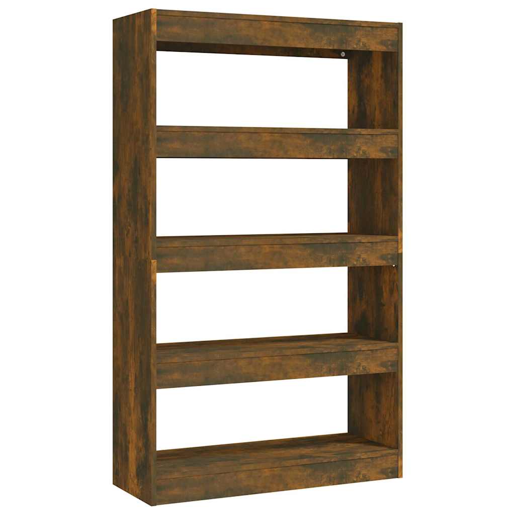 Vidaxl boekenkast kamerscherm 80x30x135 cm spaanplaat gerookt eiken