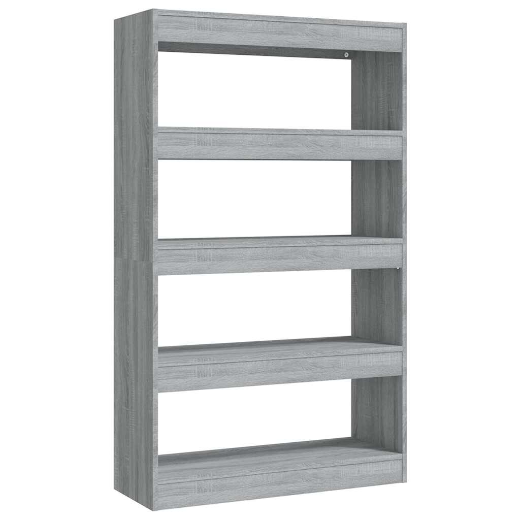 Vidaxl boekenkast kamerscherm 80x30x135 cm bewerkt hout grijs sonoma