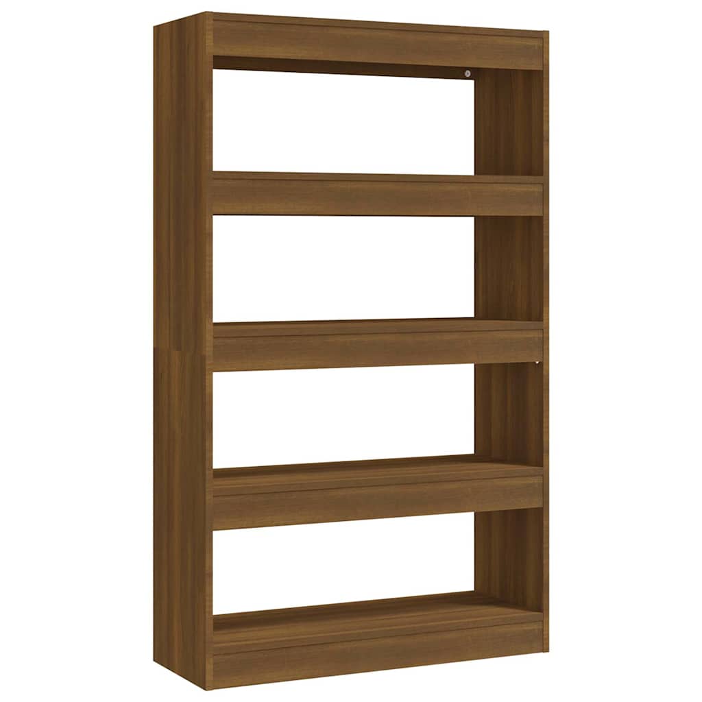 Vidaxl boekenkast kamerscherm 80x30x135 cm bewerkt hout bruin eiken