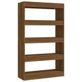 Vidaxl boekenkast kamerscherm 80x30x135 cm bewerkt hout bruin eiken