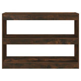 Vidaxl boekenkast kamerscherm 100x30x72 cm gerookt eikenkleur