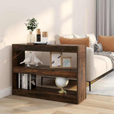 Vidaxl boekenkast kamerscherm 100x30x72 cm gerookt eikenkleur