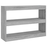 Vidaxl boekenkast kamerscherm 100x30x72 cm grijs sonoma eikenkleurig