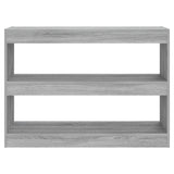 Vidaxl boekenkast kamerscherm 100x30x72 cm grijs sonoma eikenkleurig