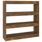 Vidaxl boekenkast kamerscherm 100x30x103 cm gerookt eikenkleur