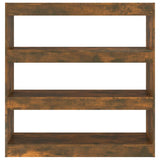 Vidaxl boekenkast kamerscherm 100x30x103 cm gerookt eikenkleur