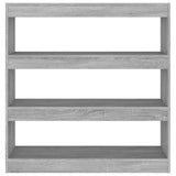 Vidaxl boekenkast kamerscherm 100x30x103 cm grijs sonoma eikenkleurig