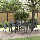 Vidaxl tuinstoelen stapelbaar 6 st textileen stof grijs