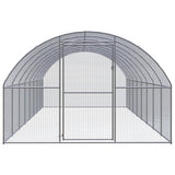 VidaXL Kippenren 3x8x2 m gegalvaniseerd staal