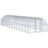 VidaXL Kippenren 3x12x2 m gegalvaniseerd staal